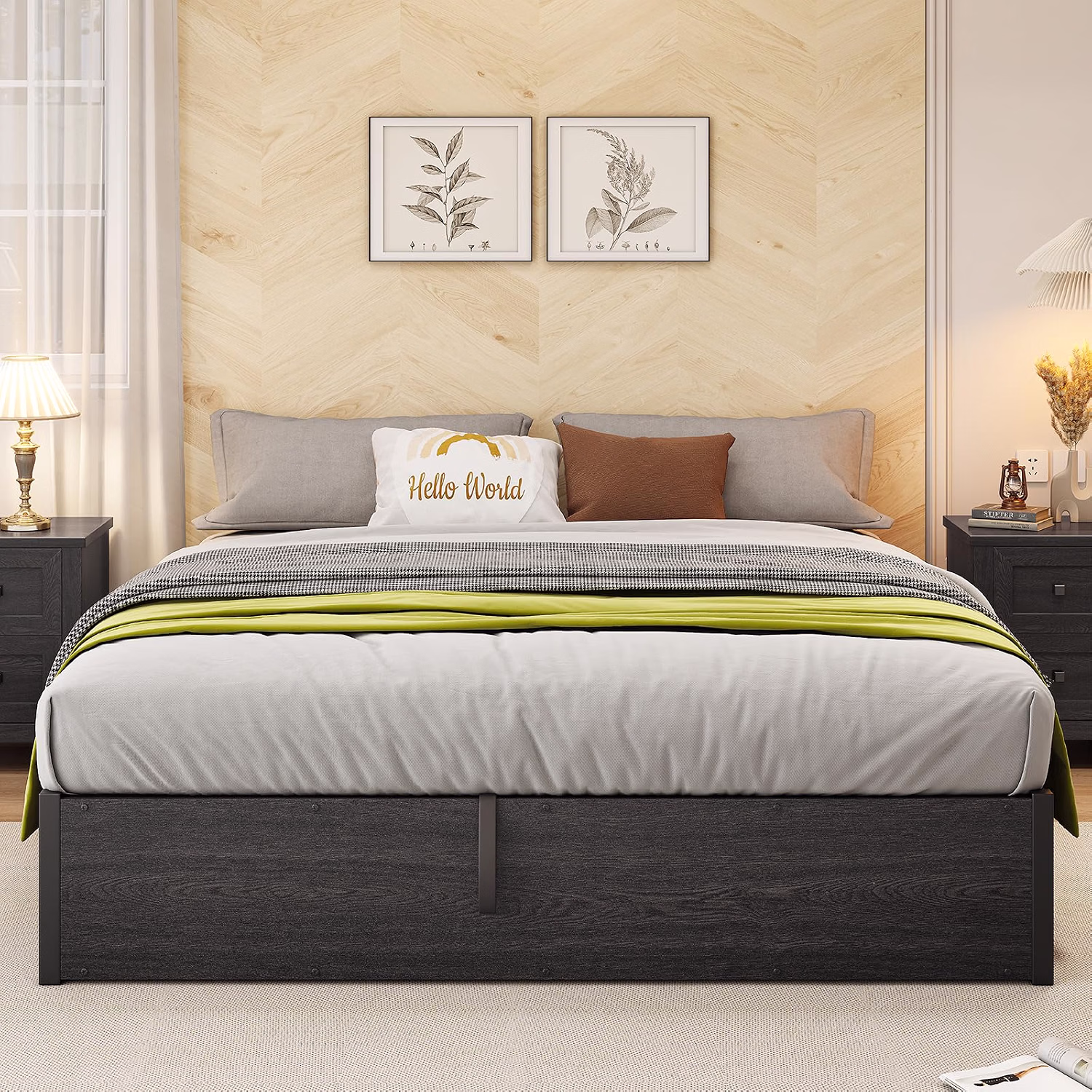 AMERLIFE Full Lift Up Storage Bed Frame