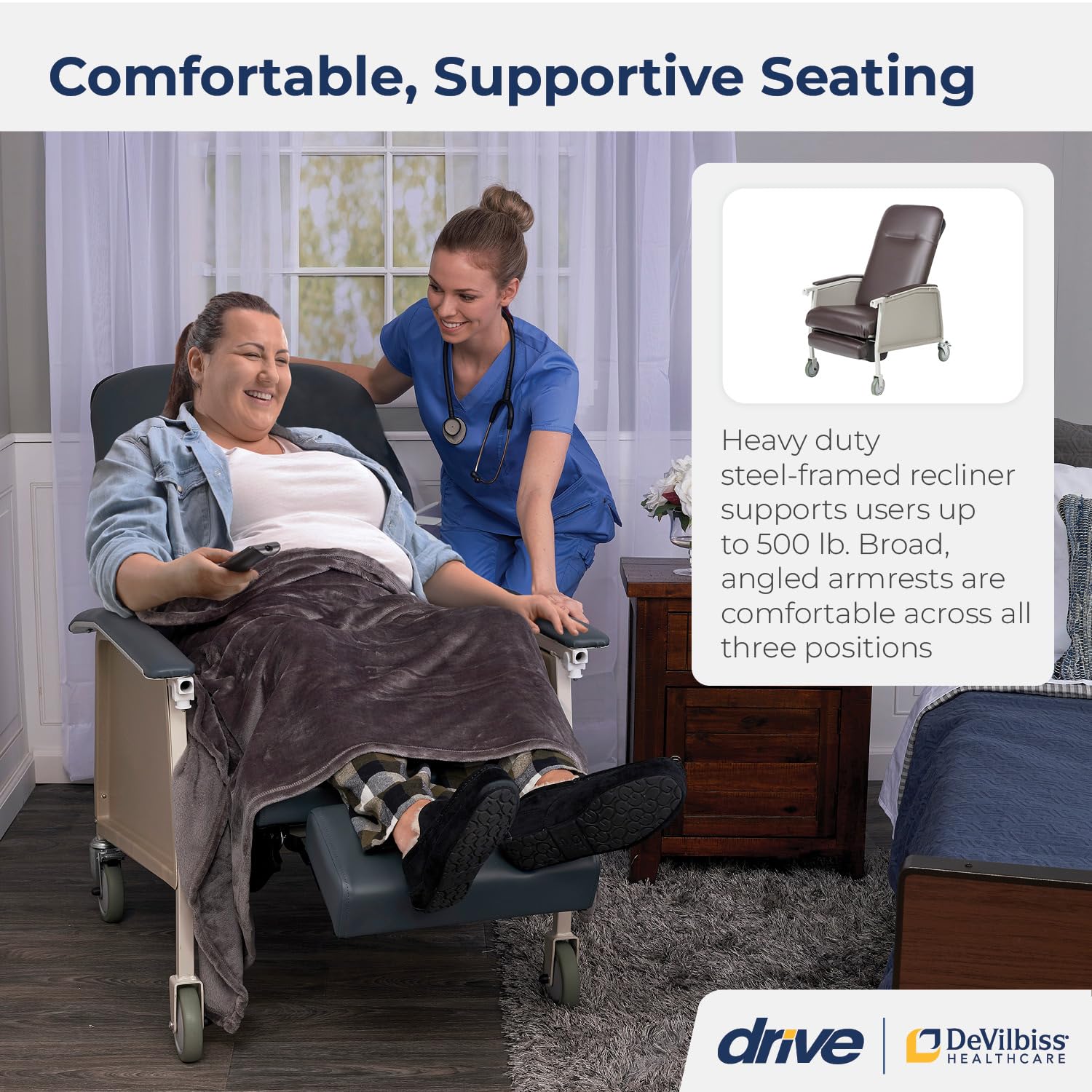 Drive Medical Bariatric Geri Chair Recliner