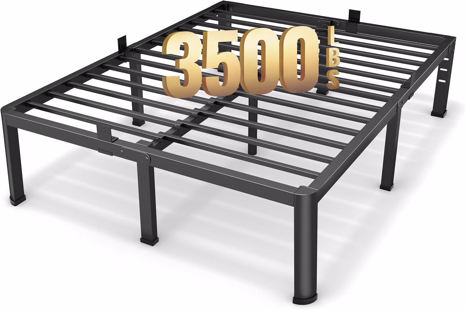 Heavy-Duty Bed Frame for Big and Tall Sleepers