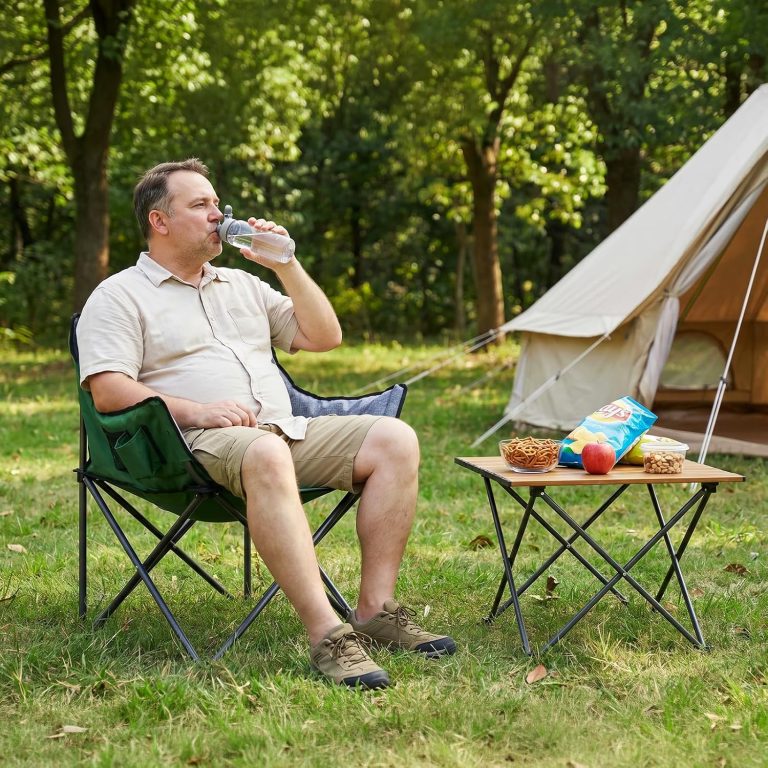 Portal Oversized Padded Camping Chair,350 lbs Folding