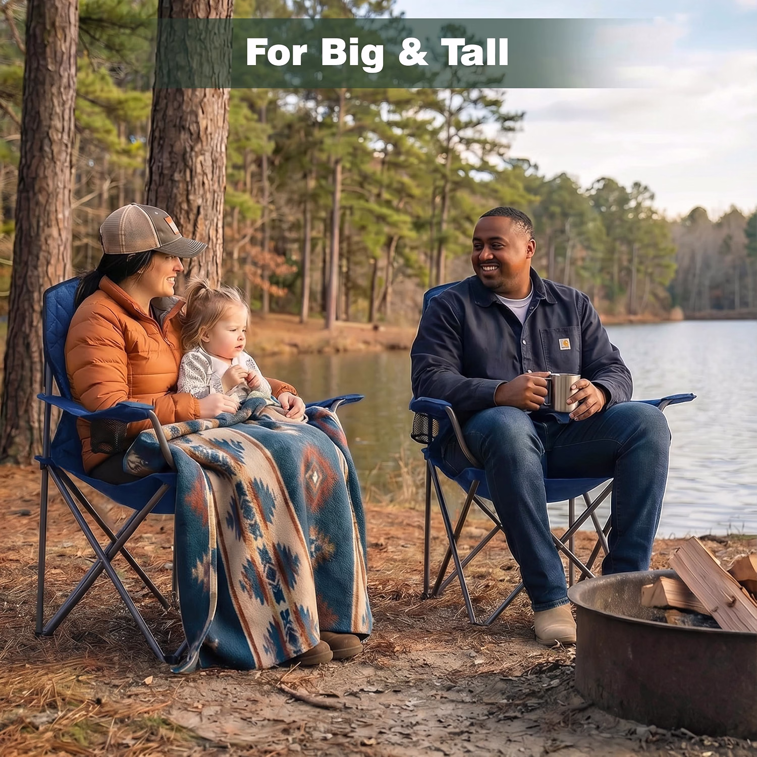 SUNNYFEEL XXL Oversized Camping Chair 800 lbs for Big Tall Adults