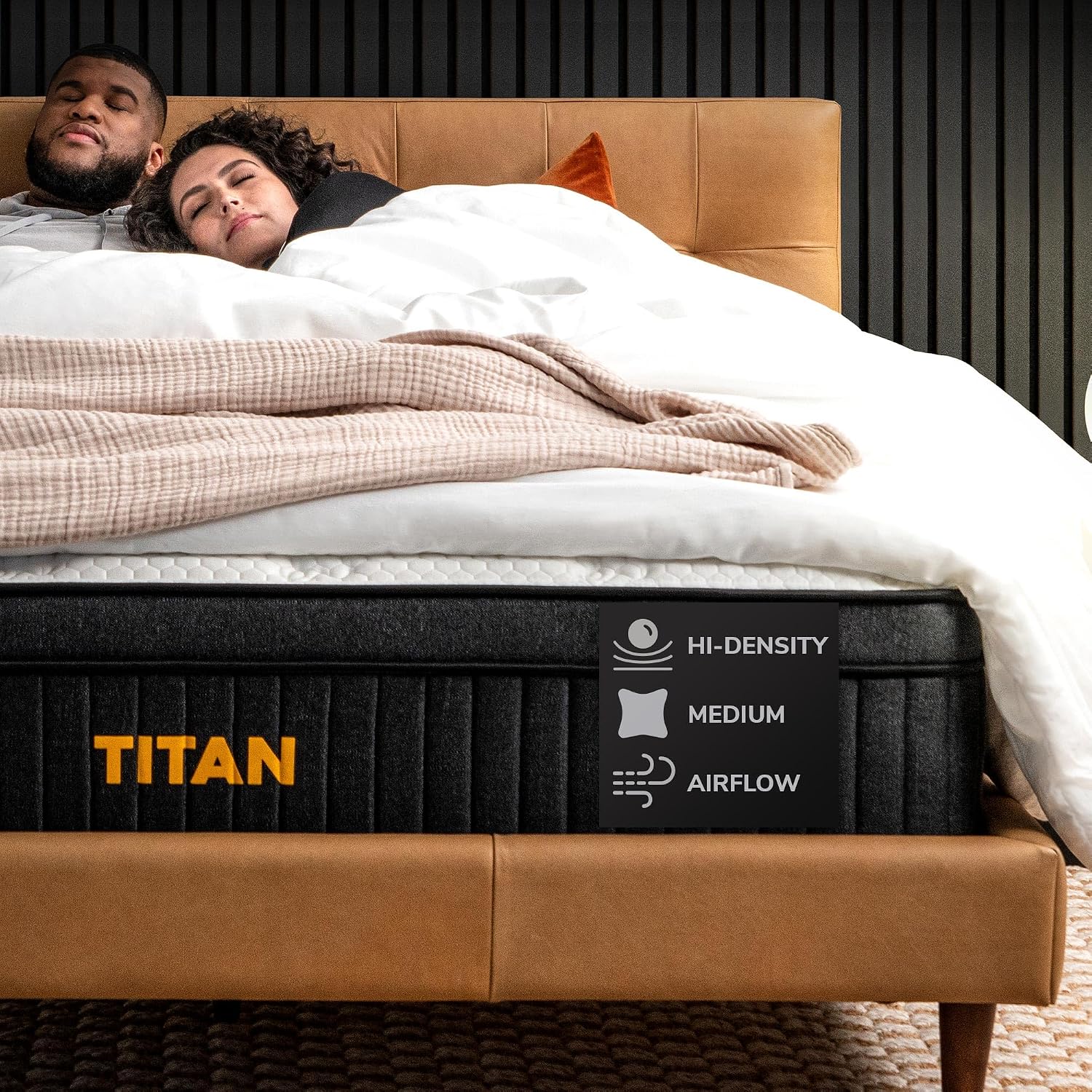 Brooklyn Bedding Titan 13" Hybrid Luxe Mattress for Plus Size Sleepers
