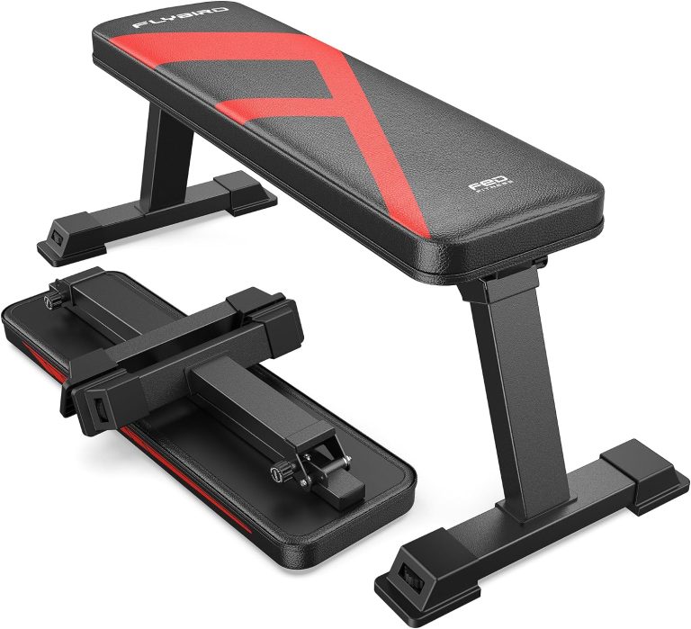 FLYBIRD Foldable Flat Weight Bench for Home Gym