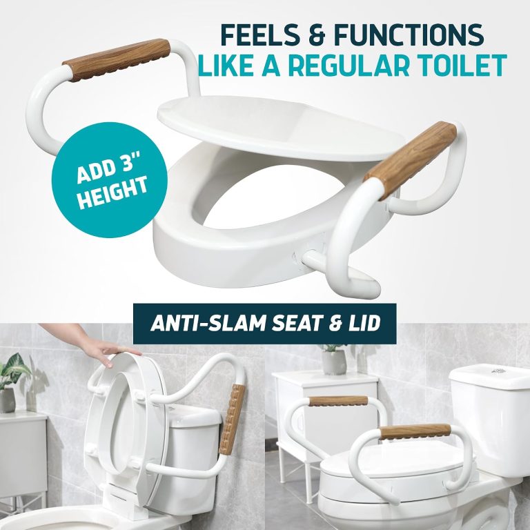 Lunderg Solva Raised Toilet Seat with Handles