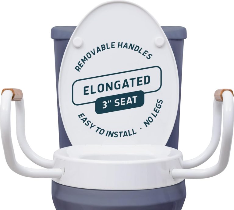 Lunderg Solva Raised Toilet Seat with Handles