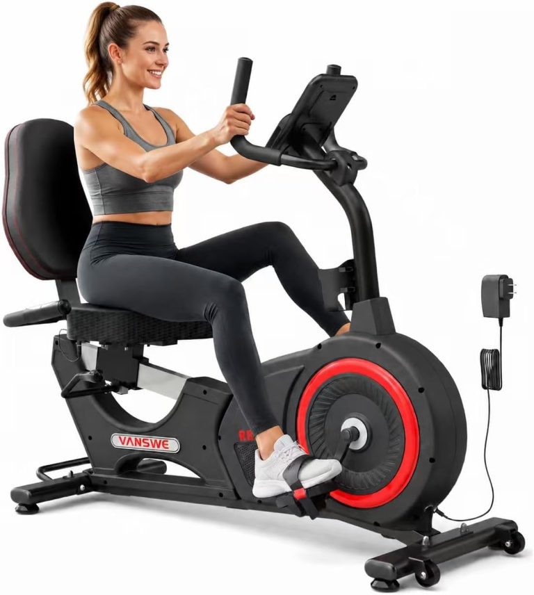 VANSWE Recumbent Exercise Bike for Home Seniors