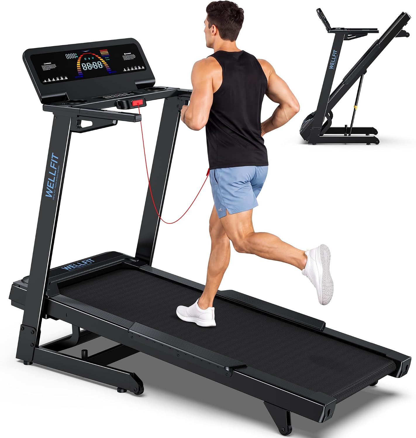 WELLFIT Treadmill with 15% Auto Incline